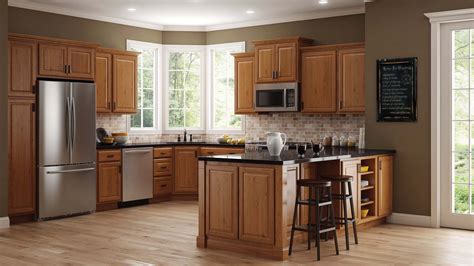 medium oak cabinets with stainless steel appliances|two tone oak kitchen cabinets.